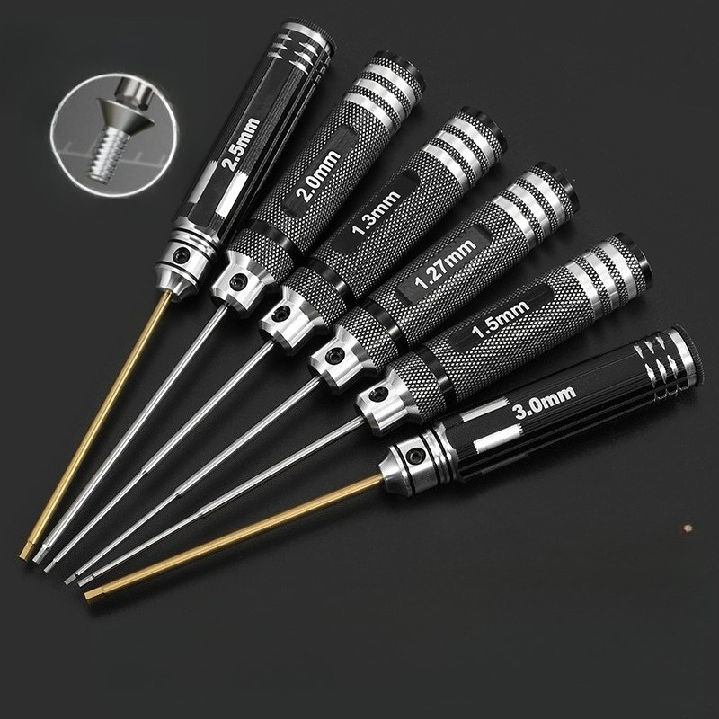 Rc Hobby Tool Kit - Jeu de tournevis hexagonaux HSS/TiCN métriques