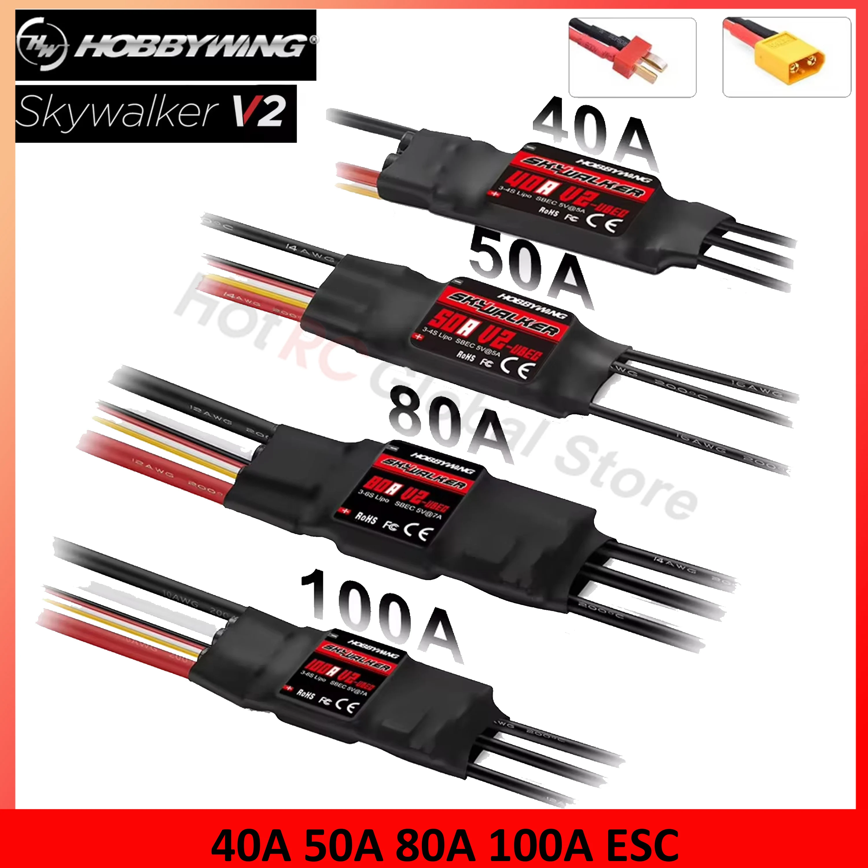 Rc Hobby Wing - BBYWING-Contrôleur de vitesse ESC sans balais,
