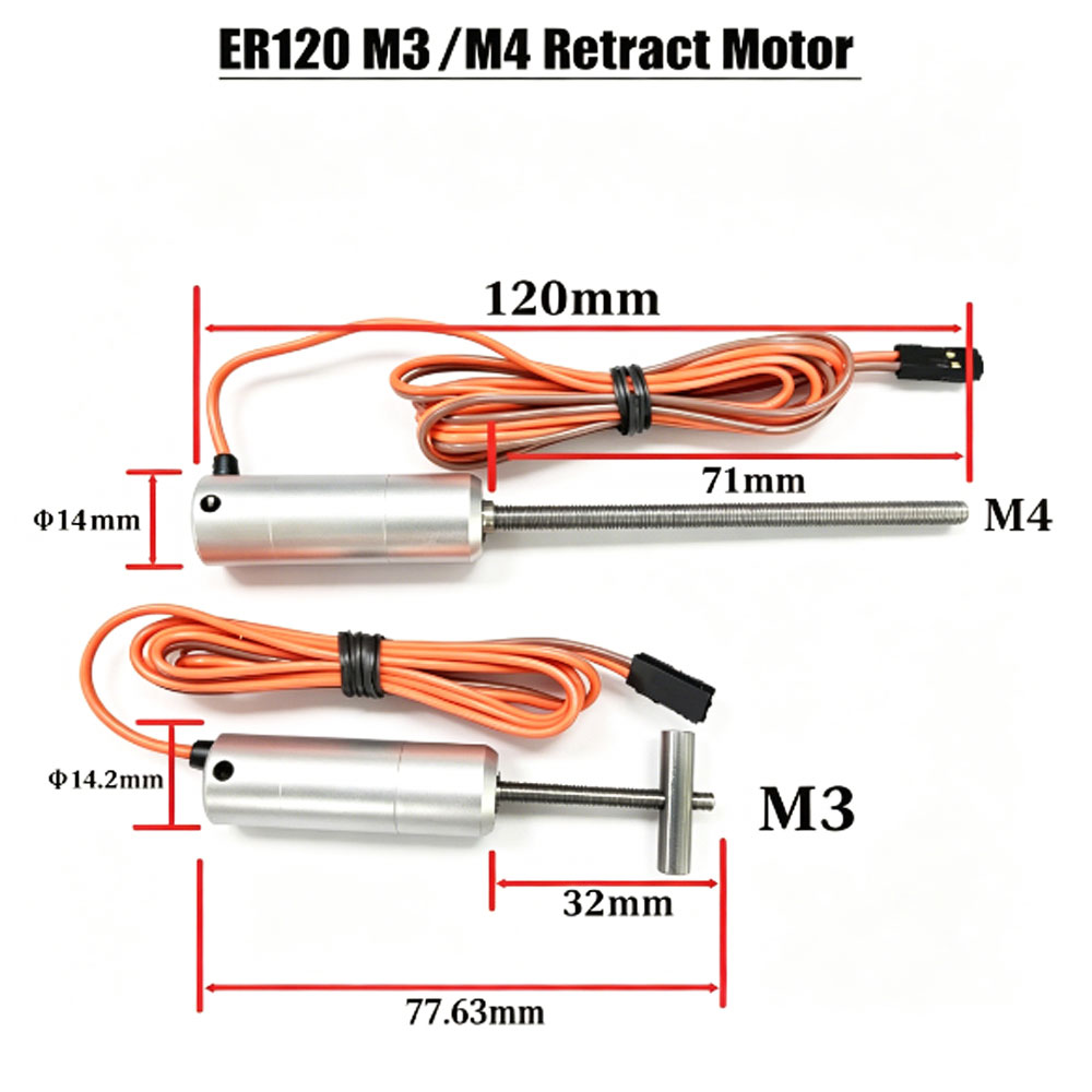 Jp Hobby-Rc - Moteur électrique rétractable entièrement métallique JP