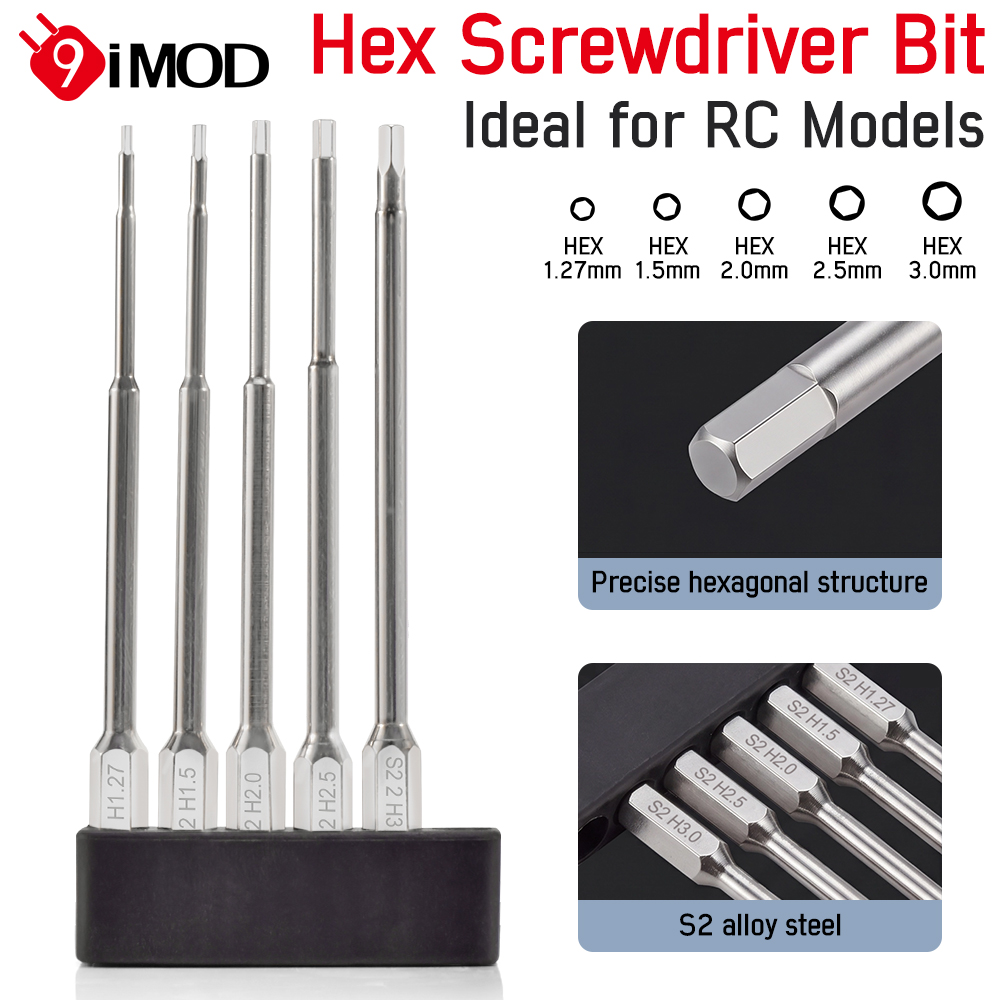 Rc Hobby Tool Kit - Jeu de tournevis hexagonaux 9IMOD, 100mm,