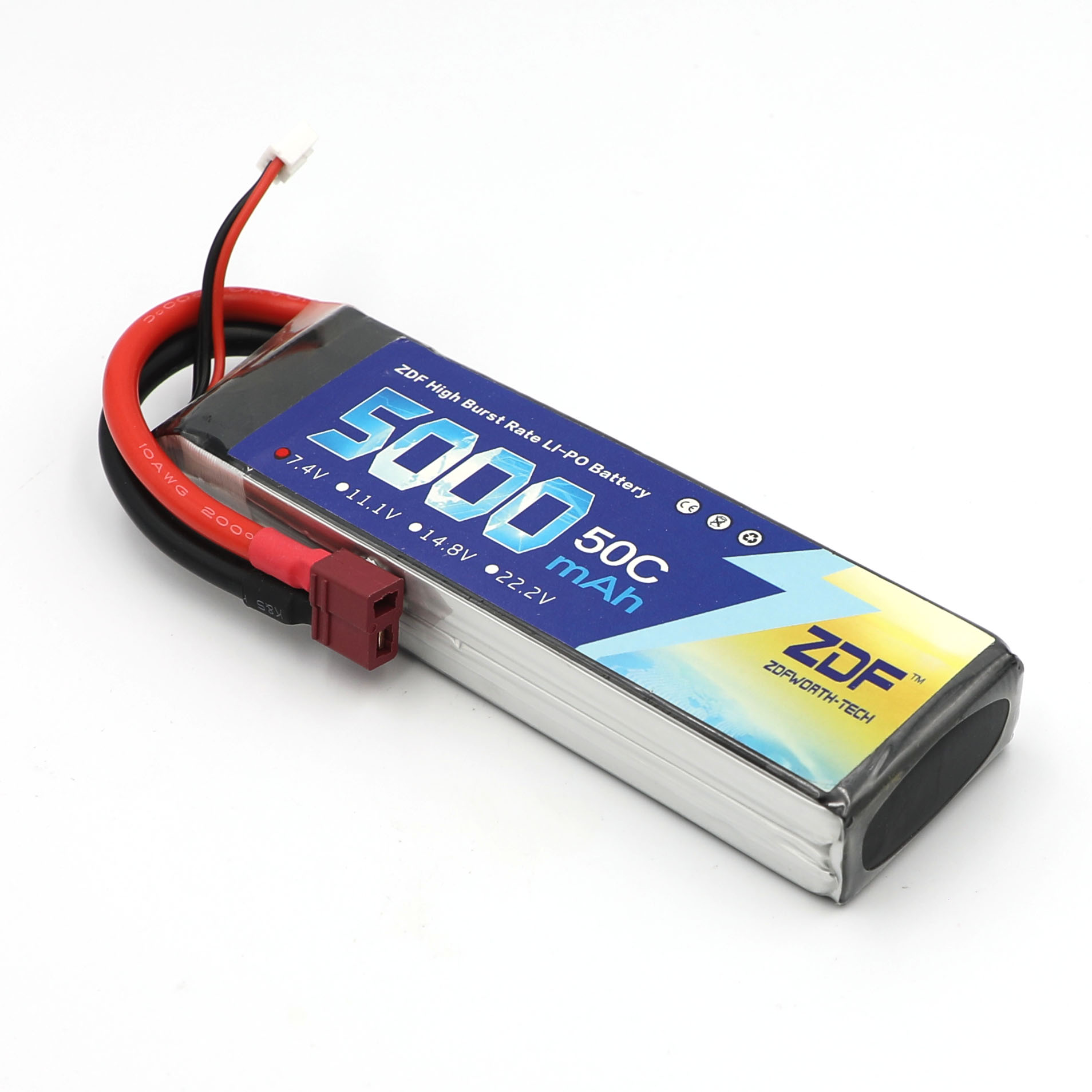 Rc Remo Hobby - ZDF RC Lipo batterie 7.4V 5000mah