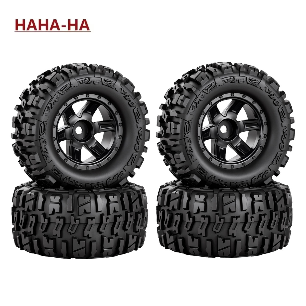 Rc Truck Monster - 4 pneus en caoutchouc de 87