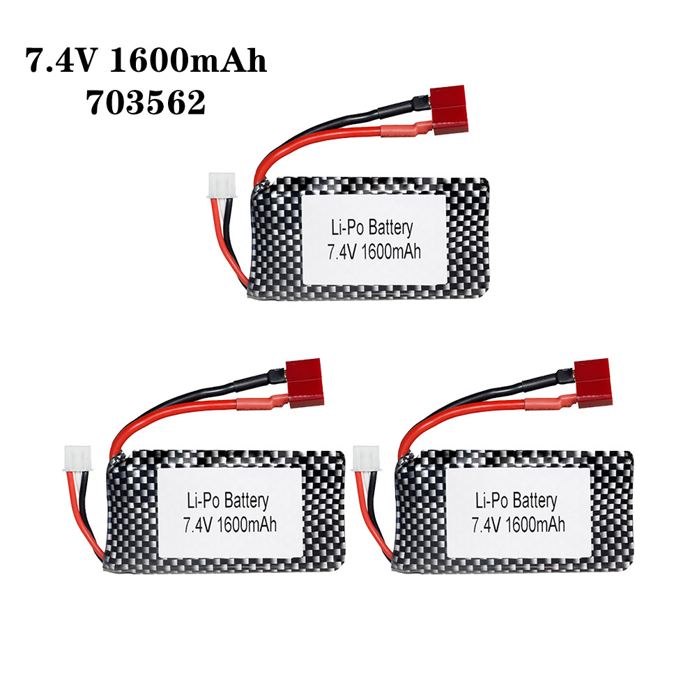 Rc Hobby Vehicles - Batterie Lipo 7.4v 1600mah 703562 25c,