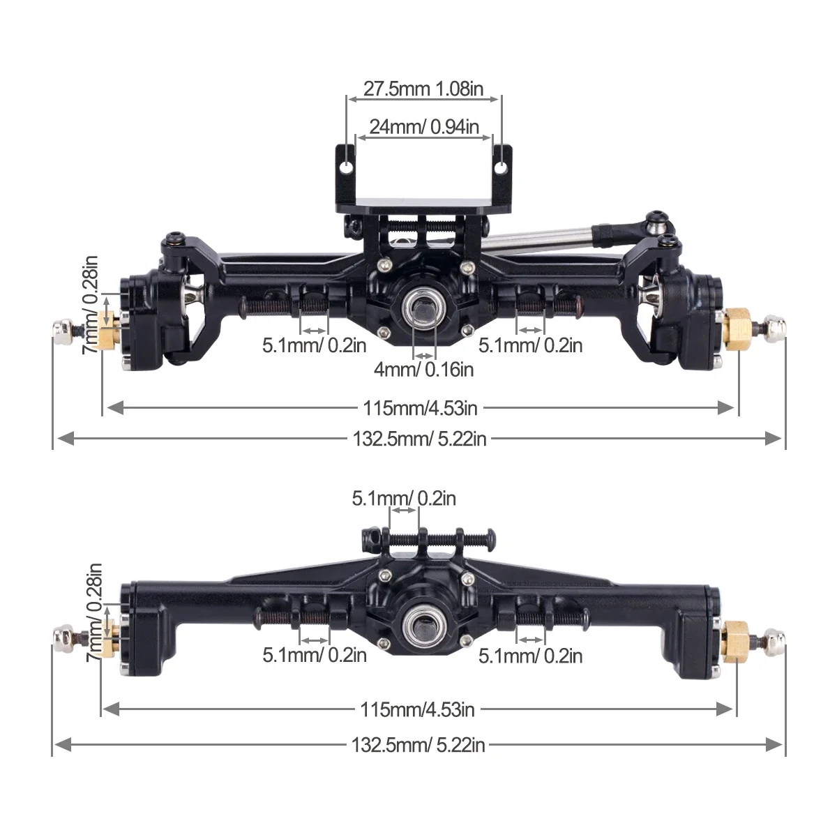Essieux de portail CNC en alum - Rc Hobby Racing avis et prix
