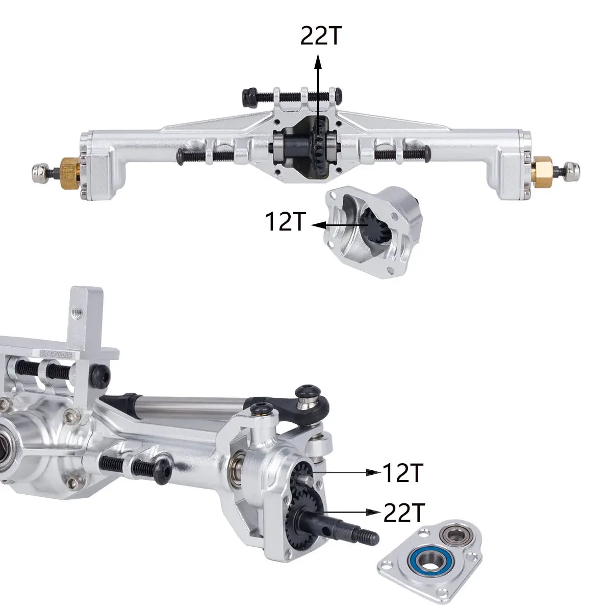 Essieux de portail CNC en alum - Rc Hobby Racing avis et prix