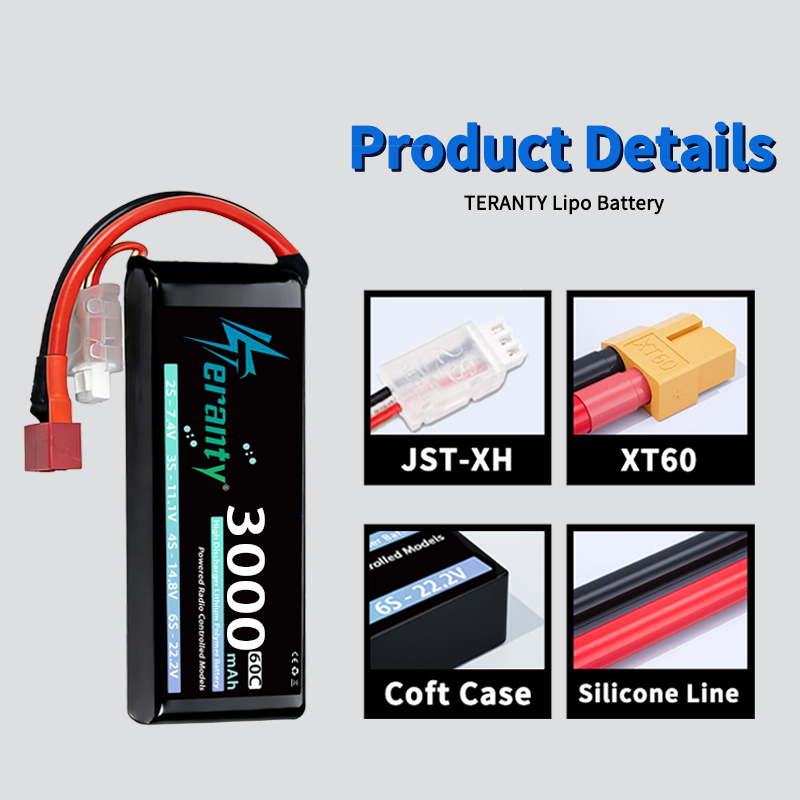 Batterie Lipo TERANTY 2S 3000m - Rc Hobby Drone avis et prix