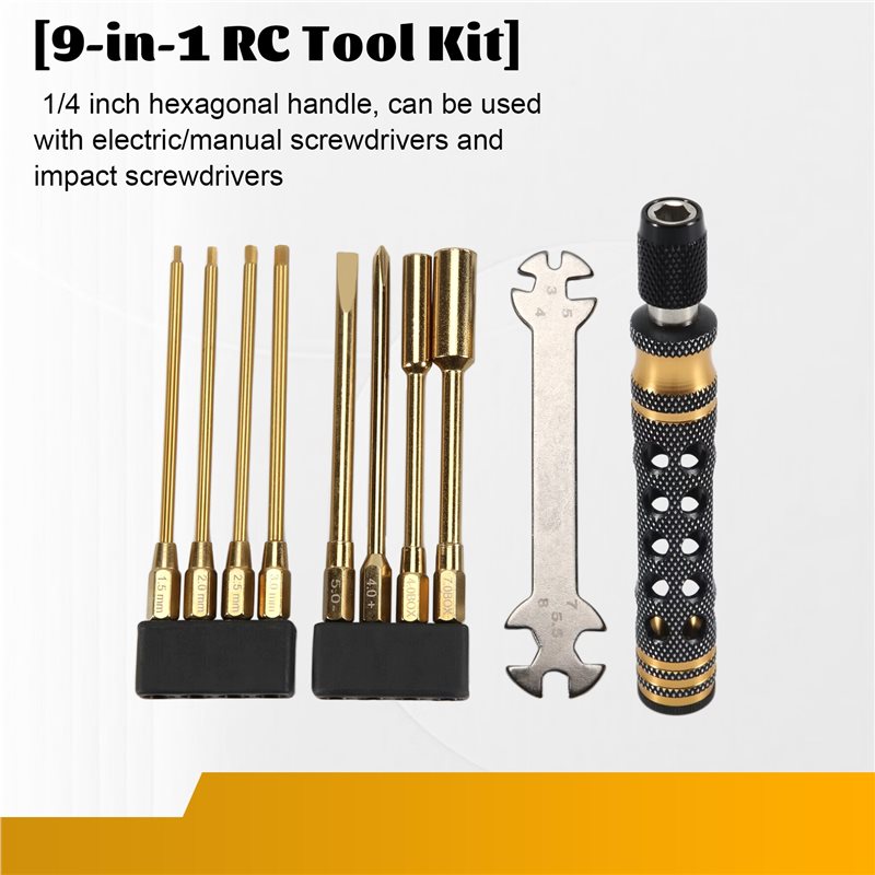 Kit d'outils RC 9-en-1, kit d' - Rc Hobby Tool Kit avis et prix
