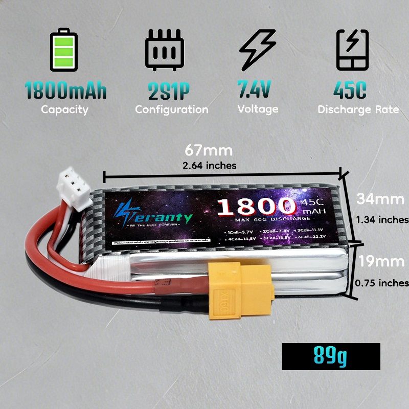 Batterie Lipo TERANTY 2S 3S 4S - Rc Hobby Truck avis et prix