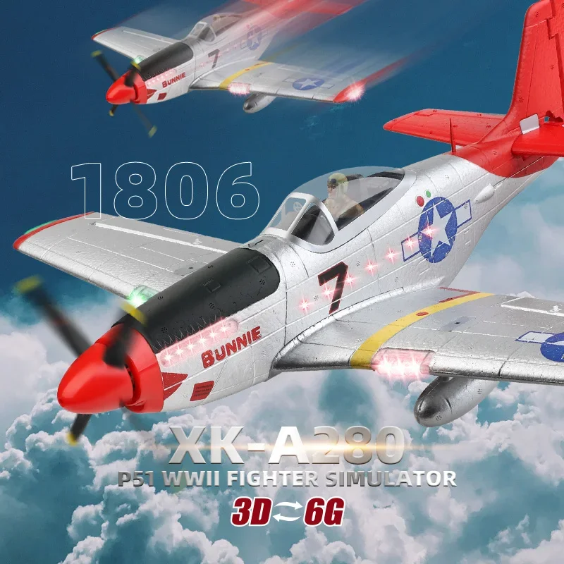 WLtoys XK A280 RC avion P51 ch - Rc Planes Horizon Hobby avis et prix