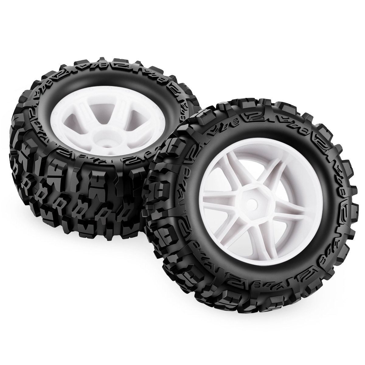 4 pneus en caoutchouc de 87 mm - Rc Truck Monster avis et prix