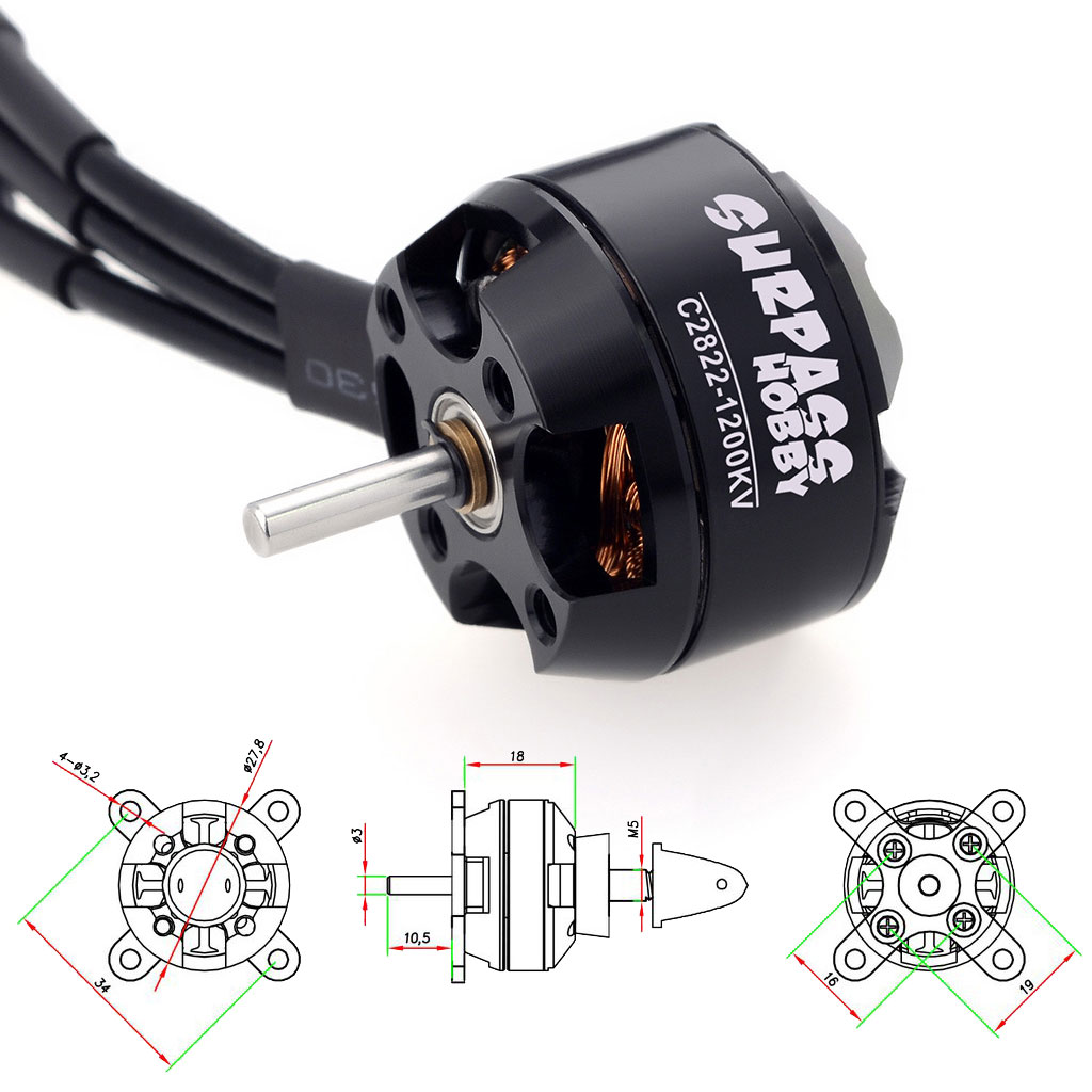 Moteur Brushless SURPASS HOBBY - Hobby Rc Quadcopters & Multirotors avis et prix